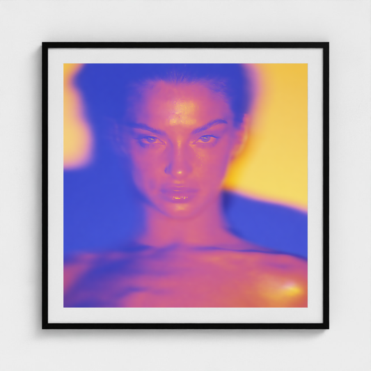 Luminous Regard fine art photography print in a Black frame — Chromatic Heat crop-to-fill cover v1 9a099a6ee2