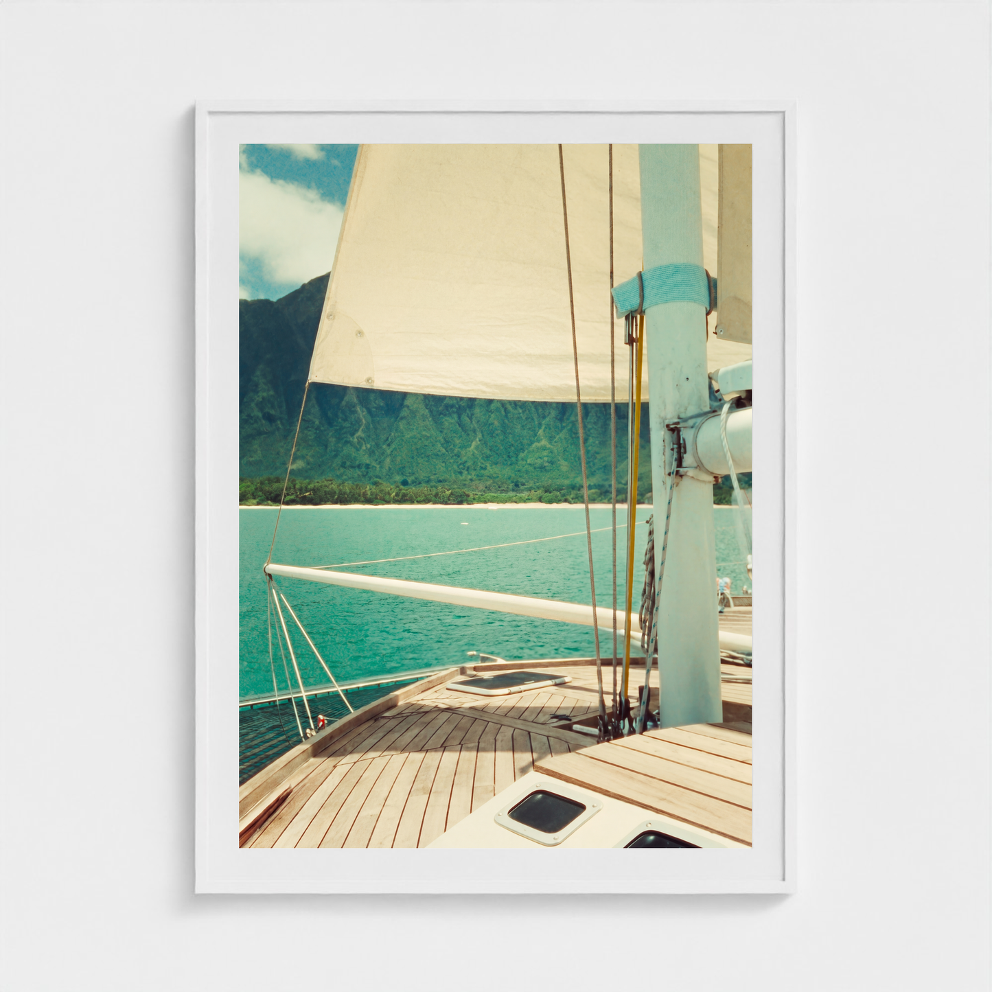 Windward Geometry fine art photography print in a White frame — Lost Paradise crop-to-fill cover v2 e1d37c075a