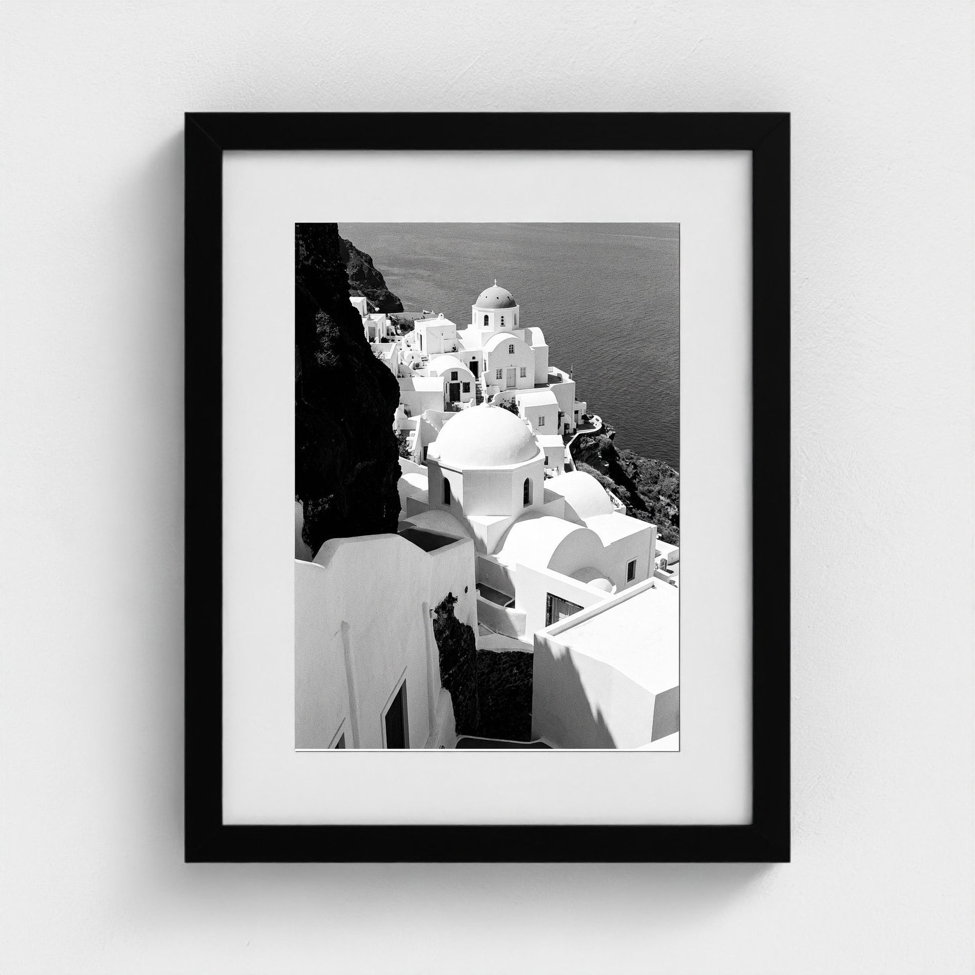 bw-greek-geometries 11x14-black frame frame