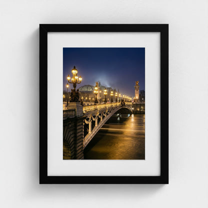 midnight-in-paris 11x14-black frame frame