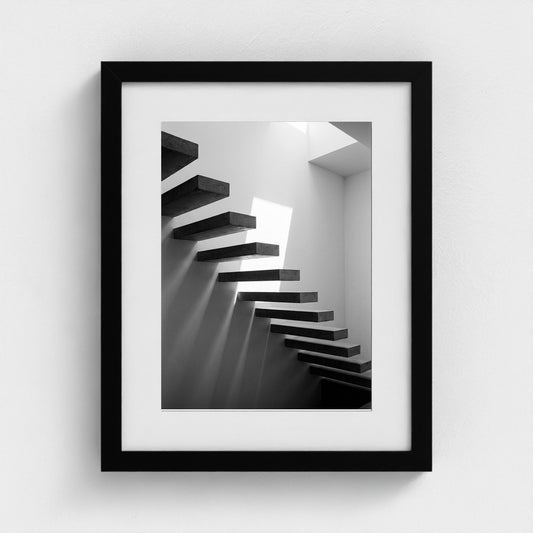 floating-staircase 11x14-black frame frame