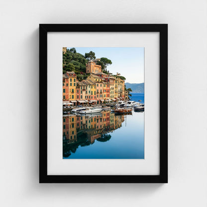 portofino-harbor 11x14-black frame frame