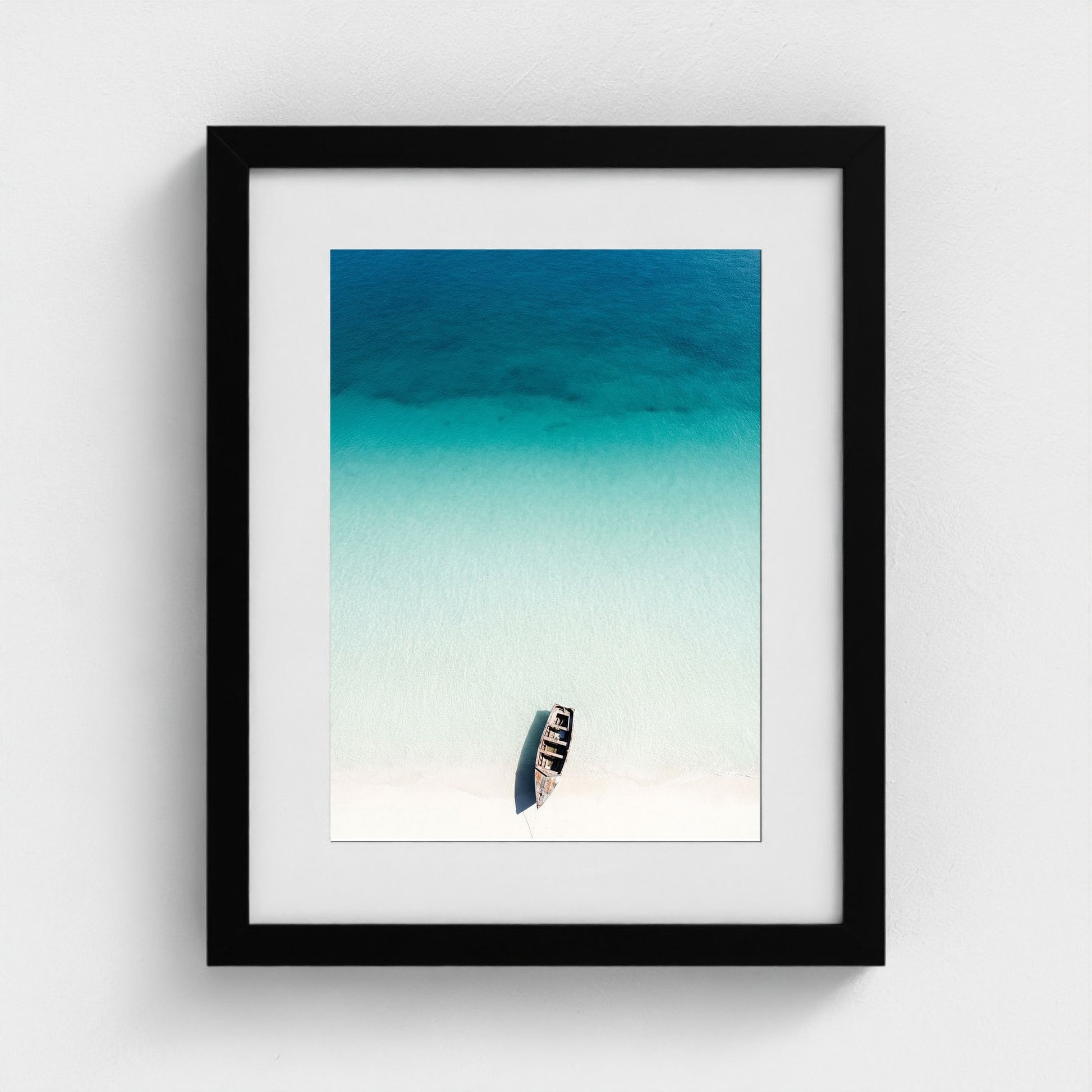 turquoise-gradient 11x14-black frame frame