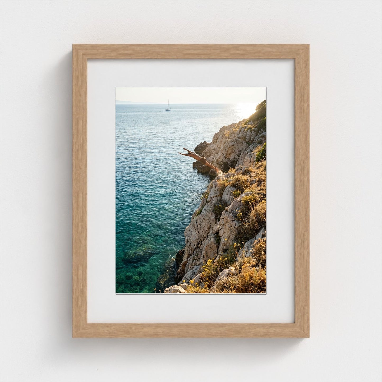 cliff-dive 11x14-natural frame frame