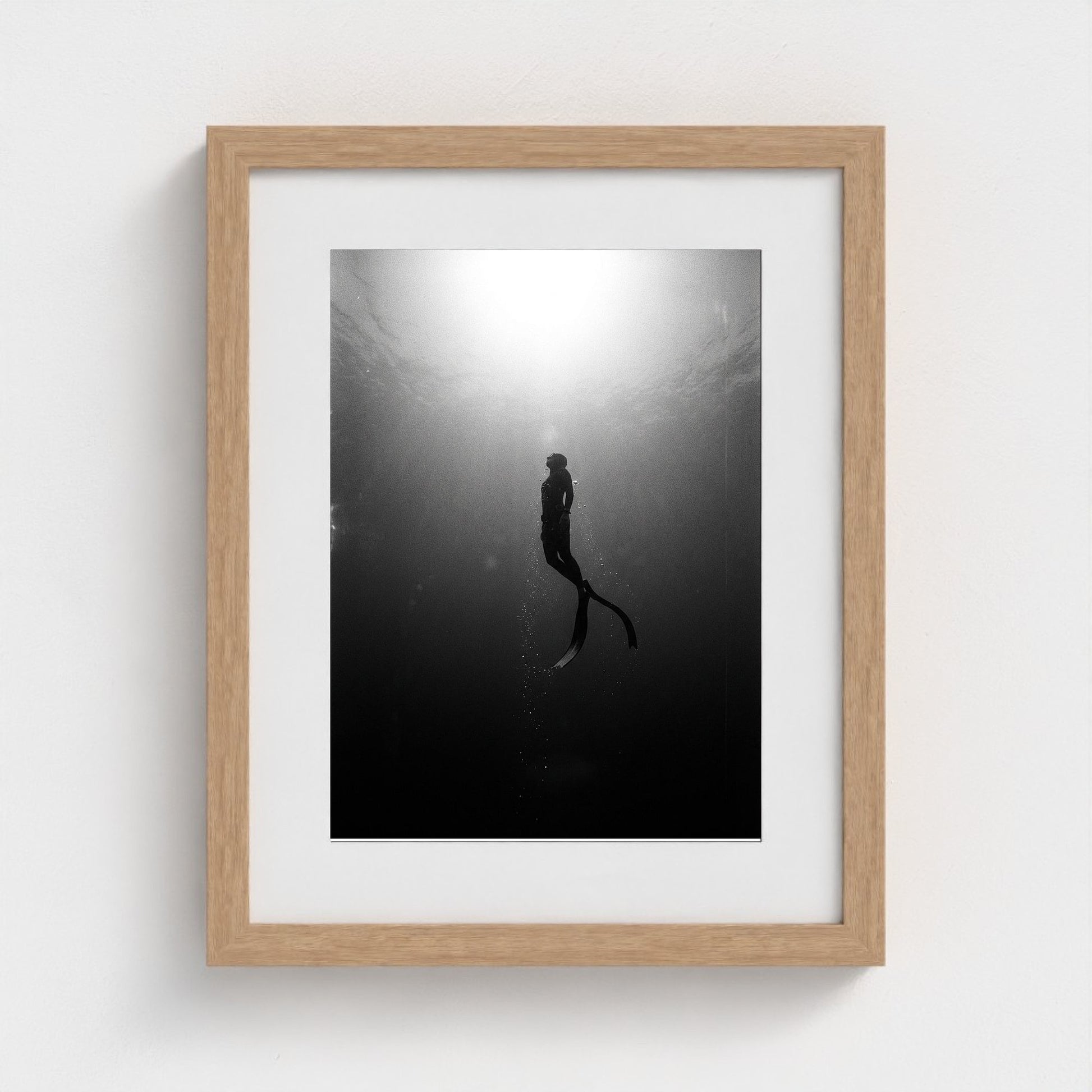 free-diver 11x14-natural frame frame