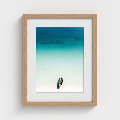 turquoise-gradient 11x14-natural frame frame