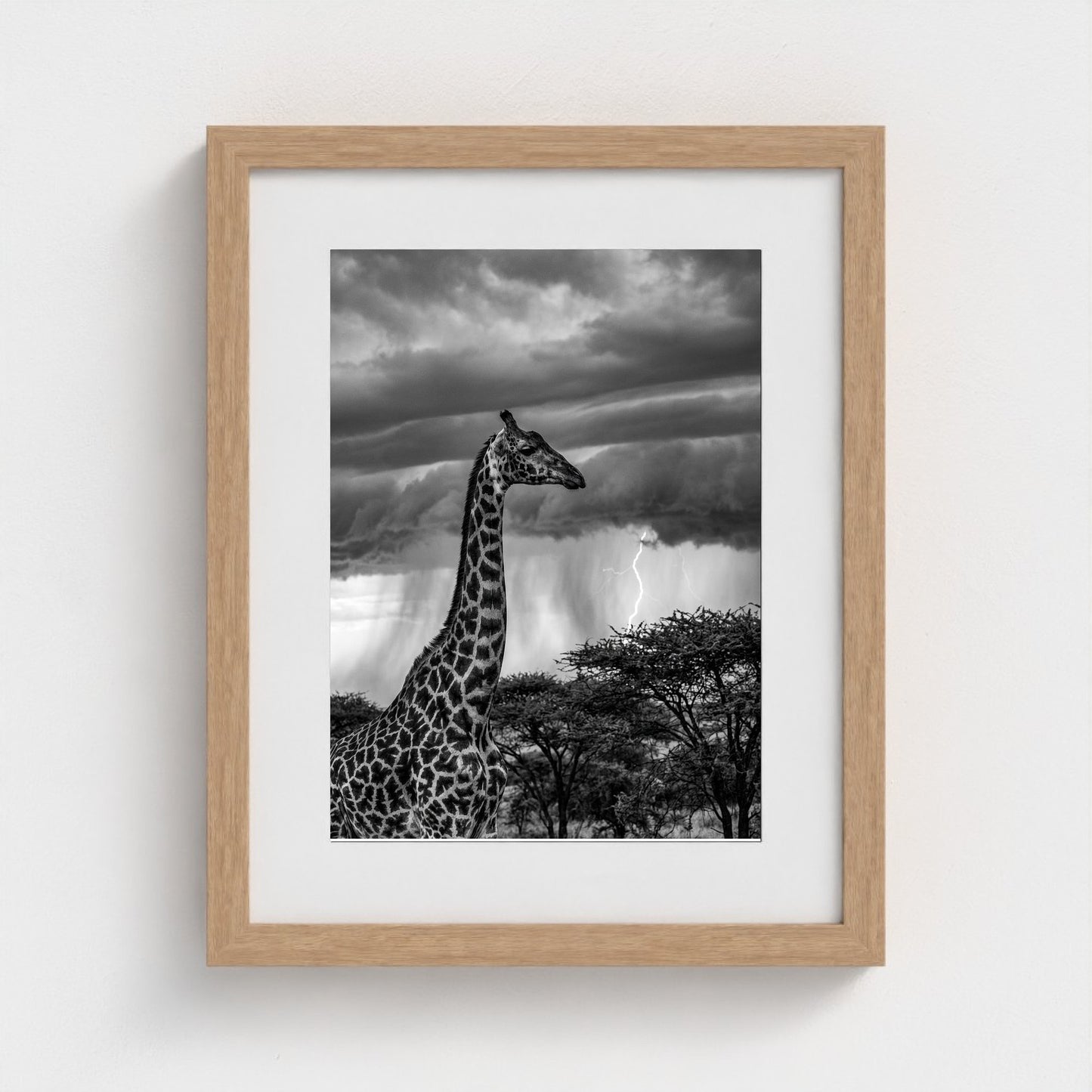 lone-giraffe 11x14-natural frame frame