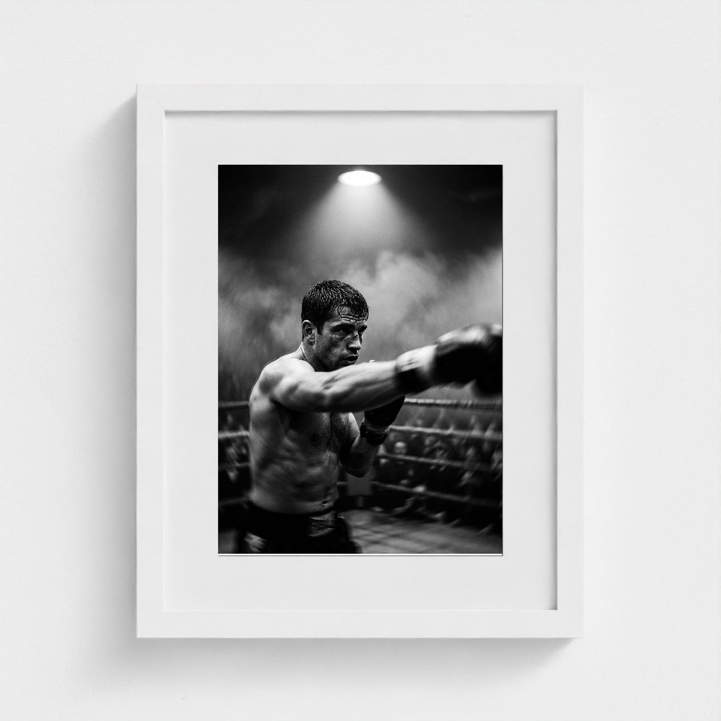 boxing-ring 11x14-white frame frame