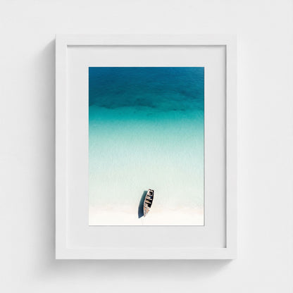 turquoise-gradient 11x14-white frame frame