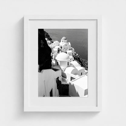 bw-greek-geometries 11x14-white frame frame