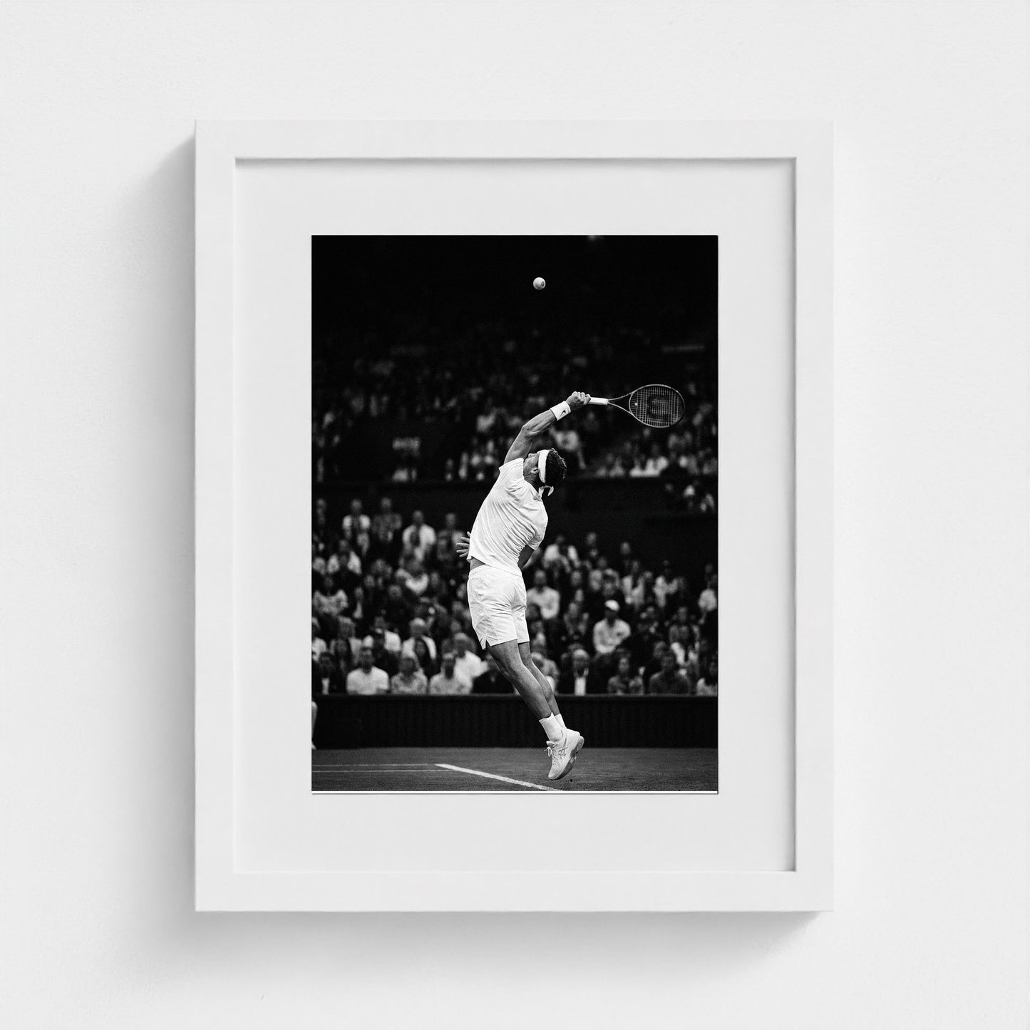 tennis-serve 11x14-white frame frame