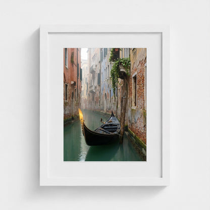 gondola-morning 11x14-white frame frame