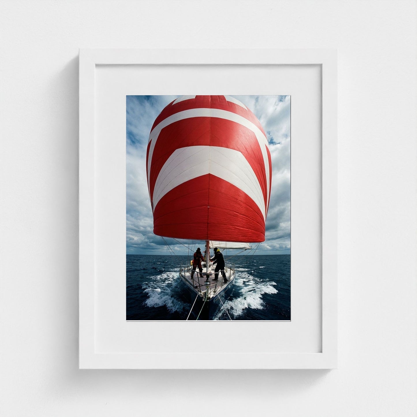 spinnaker-run 11x14-white frame frame