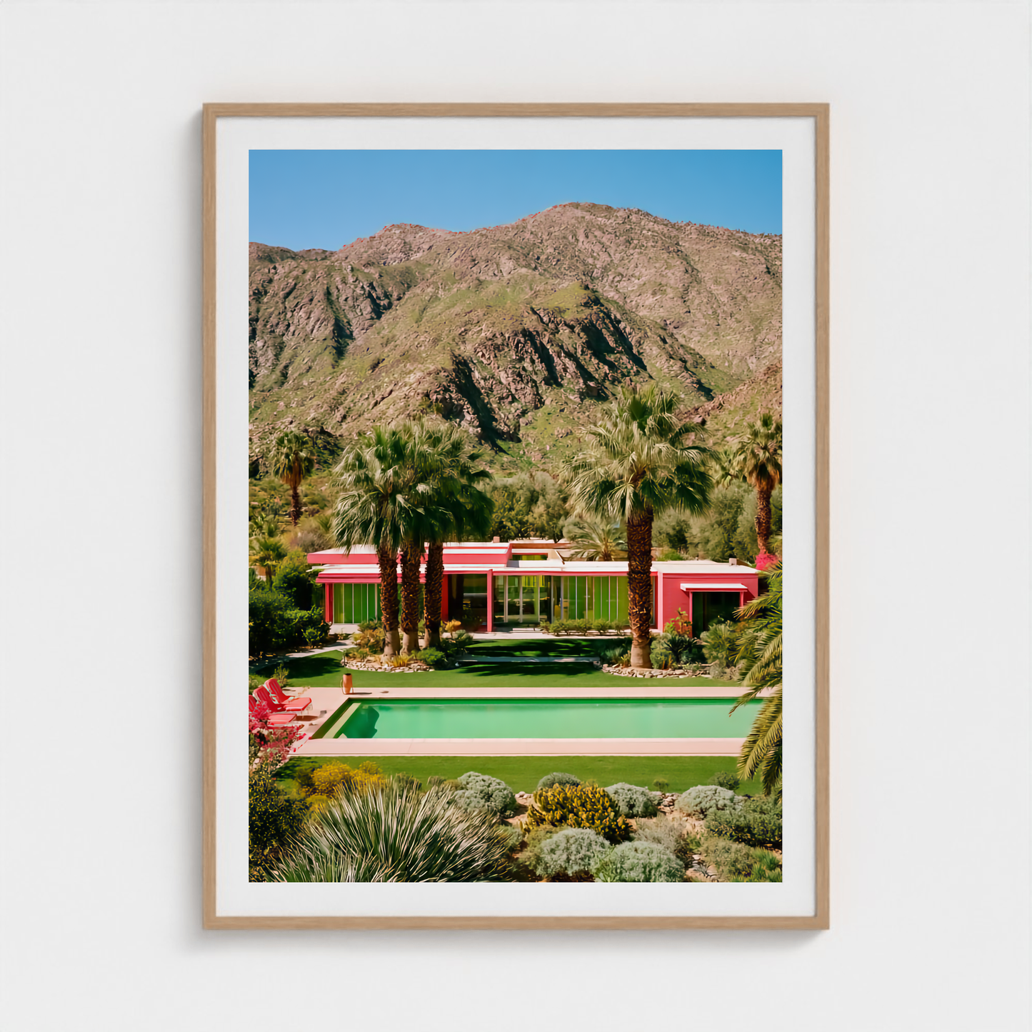 Rose House fine art photography print in a Natural frame — Palm Springs crop-to-fill cover v1 0d58268df5