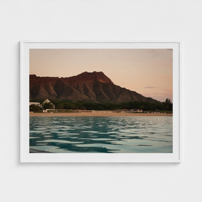 Rosewater at Diamond Head fine art photography print in a White frame — Lost Paradise crop-to-fill cover v2 cdbe8301a6