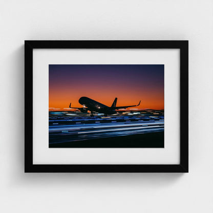 jet-takeoff 14x11-black frame frame