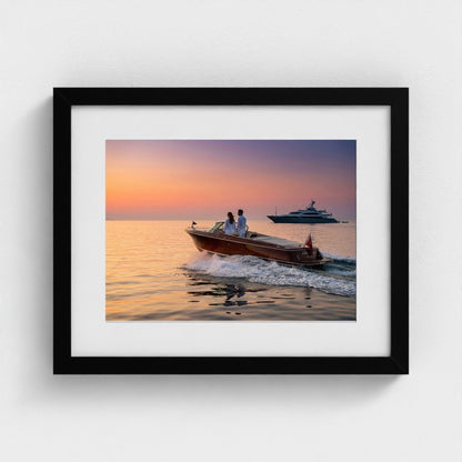 tender-at-sunset 14x11-black frame frame