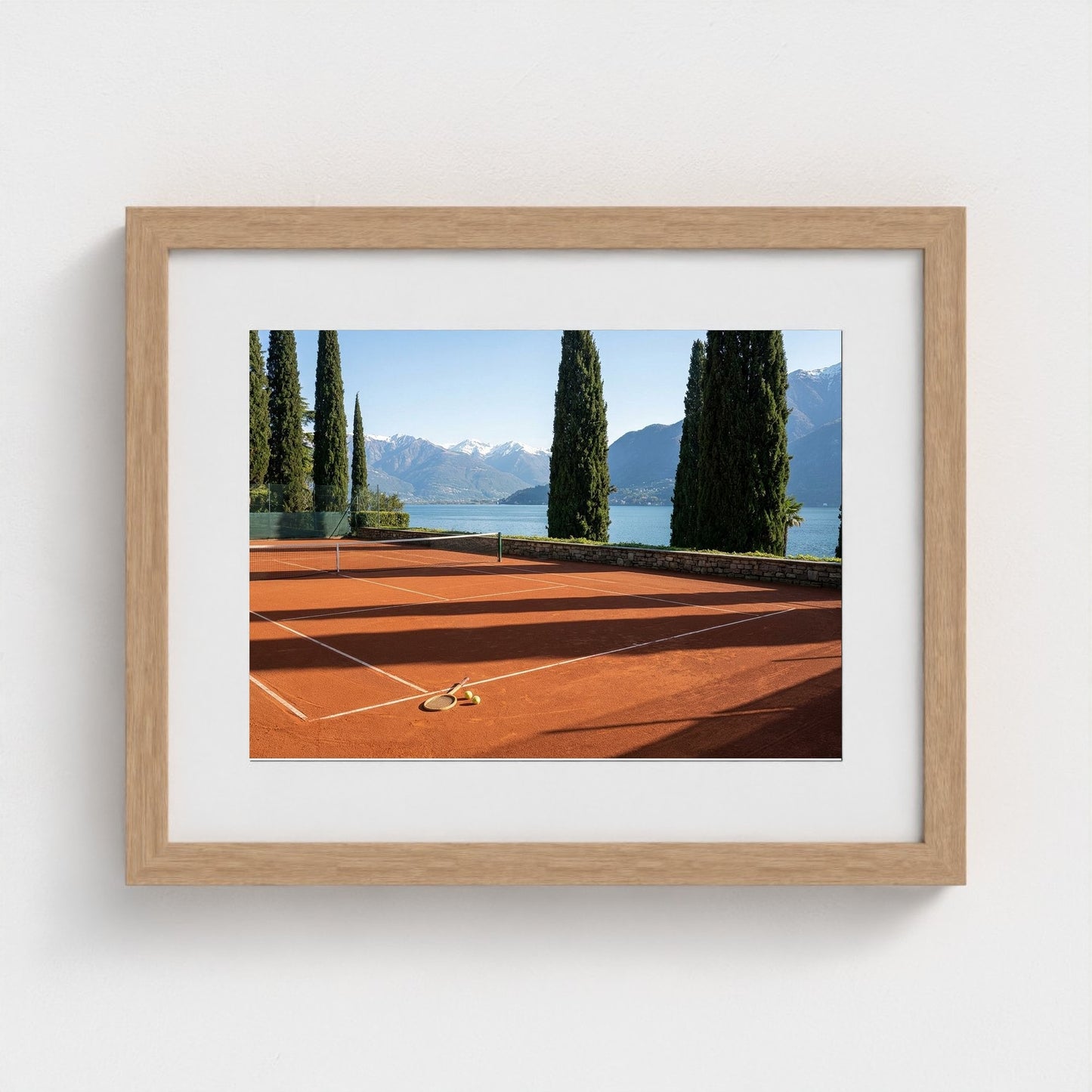 tennis-lake-como 14x11-natural frame frame