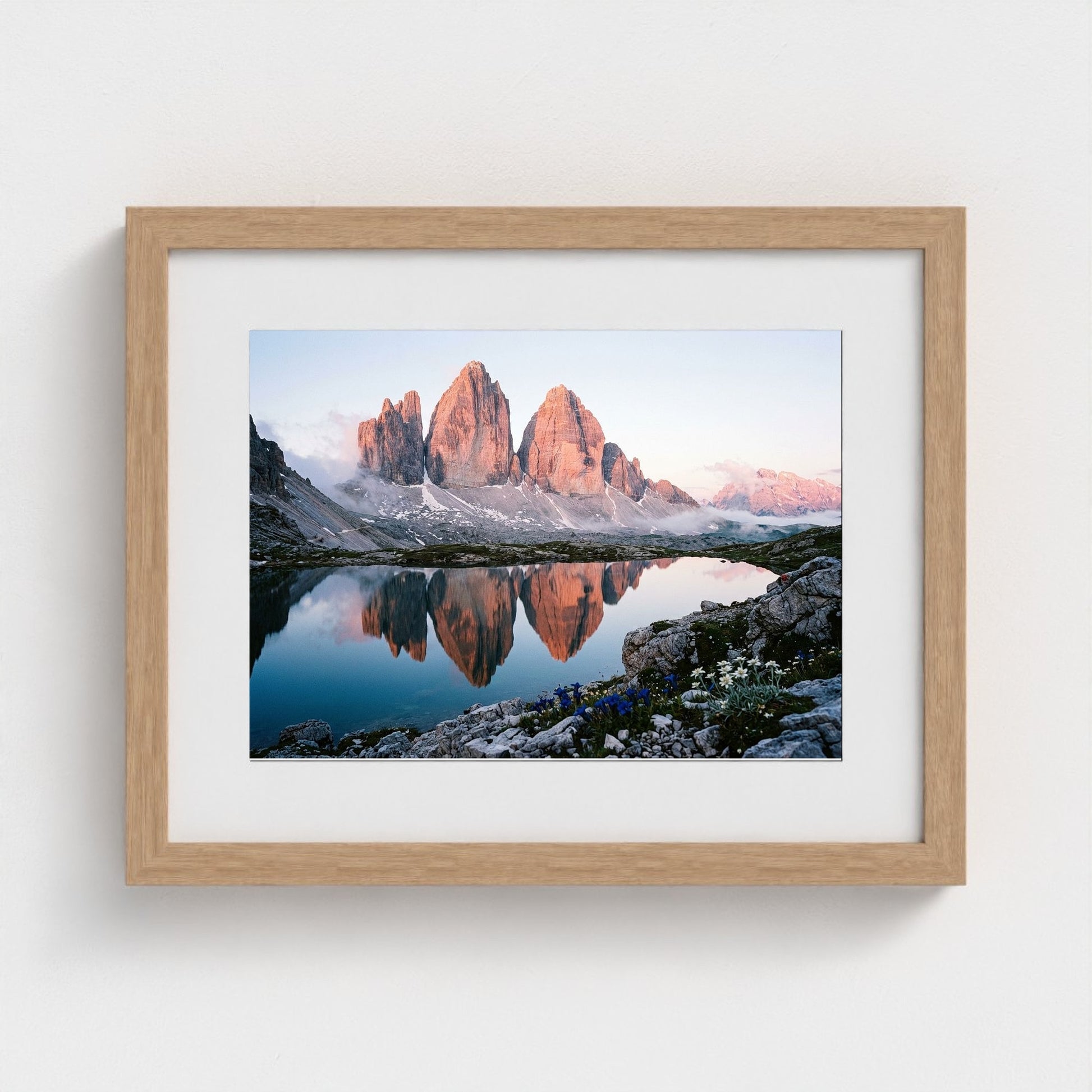 dolomites-dawn 14x11-natural frame frame