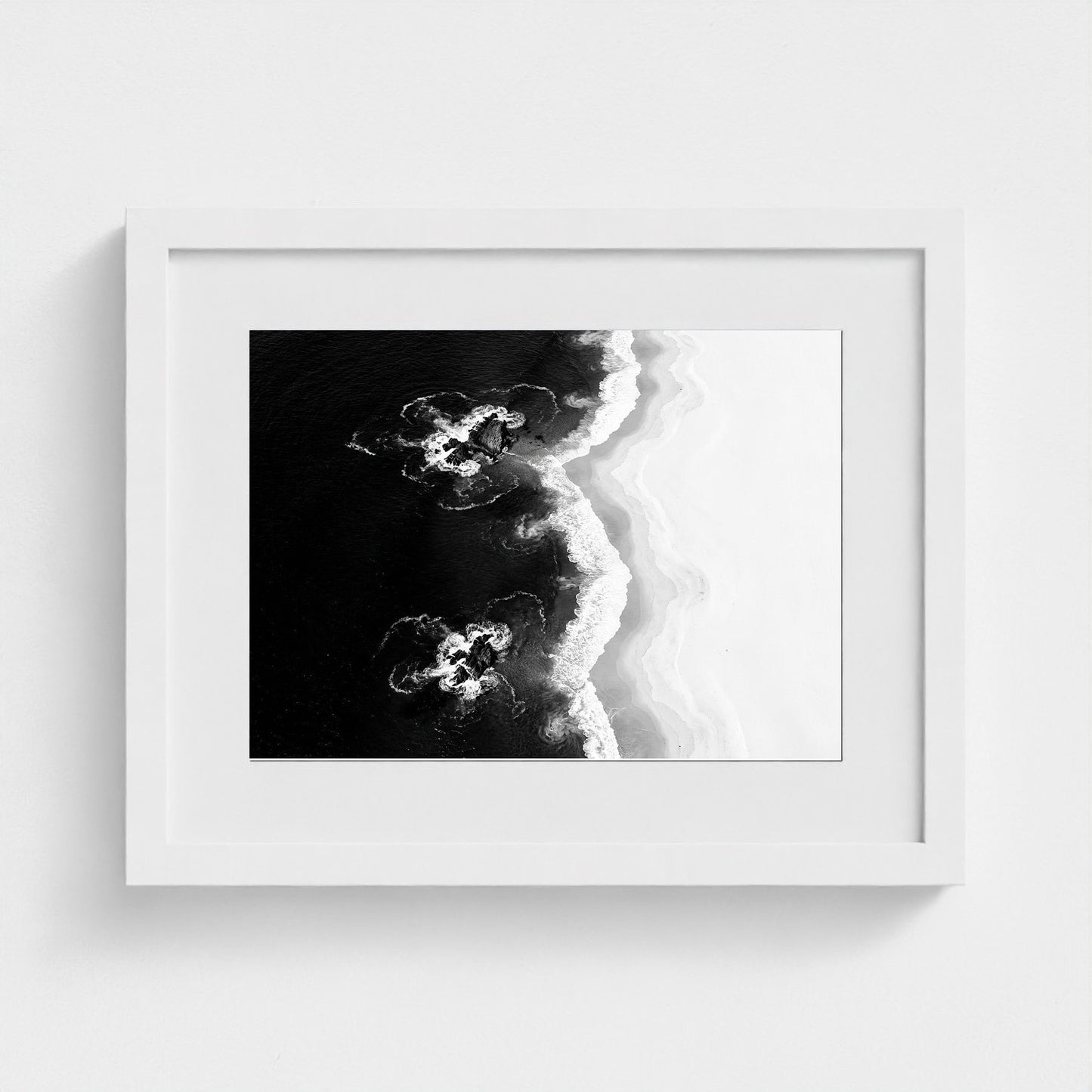 bw-shoreline-geometry 14x11-white frame frame