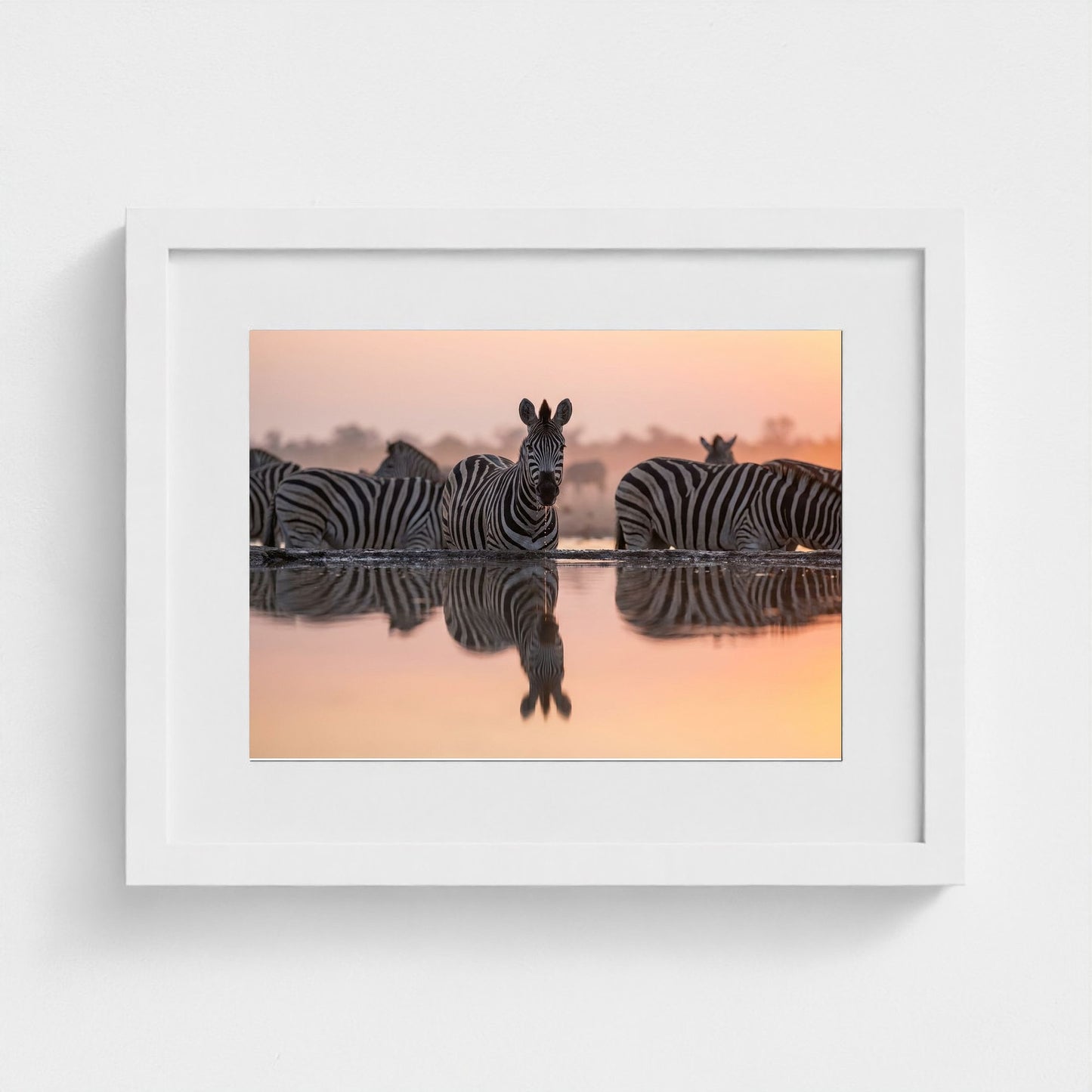 watering-hole 14x11-white frame frame