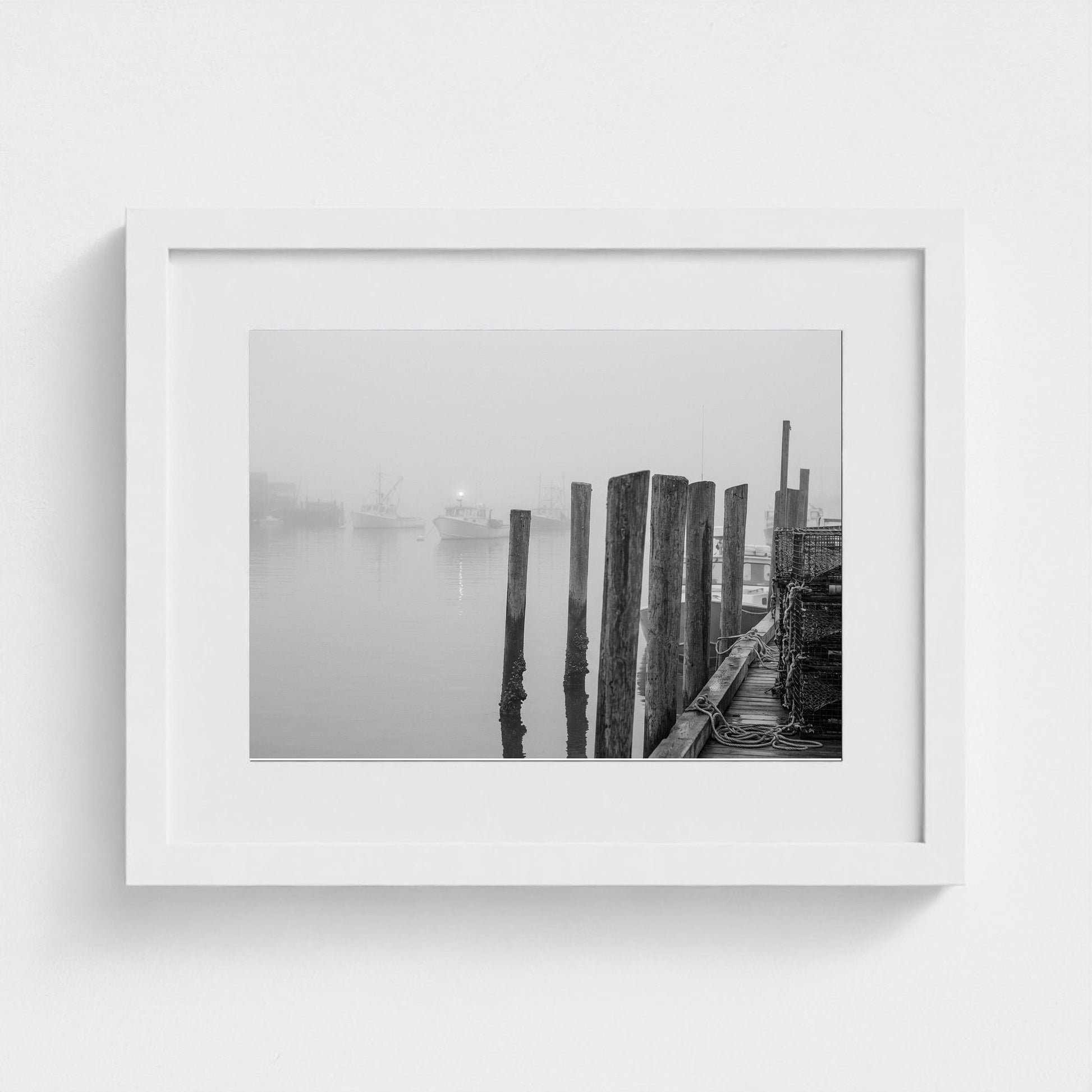 harbor-fog 14x11-white frame frame