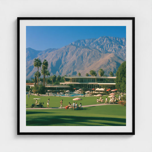 Club Lawn fine art photography print in a Black frame — Palm Springs crop-to-fill cover v1 0ef608291d