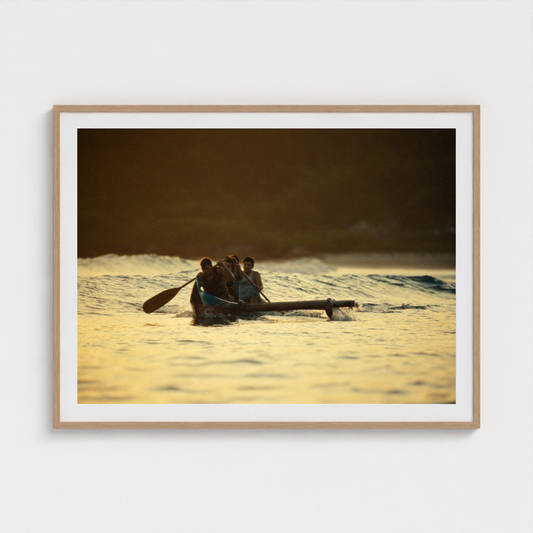 The Long Pull Home fine art photography print in a Natural frame — Lost Paradise crop-to-fill cover v2 eaa99b7625