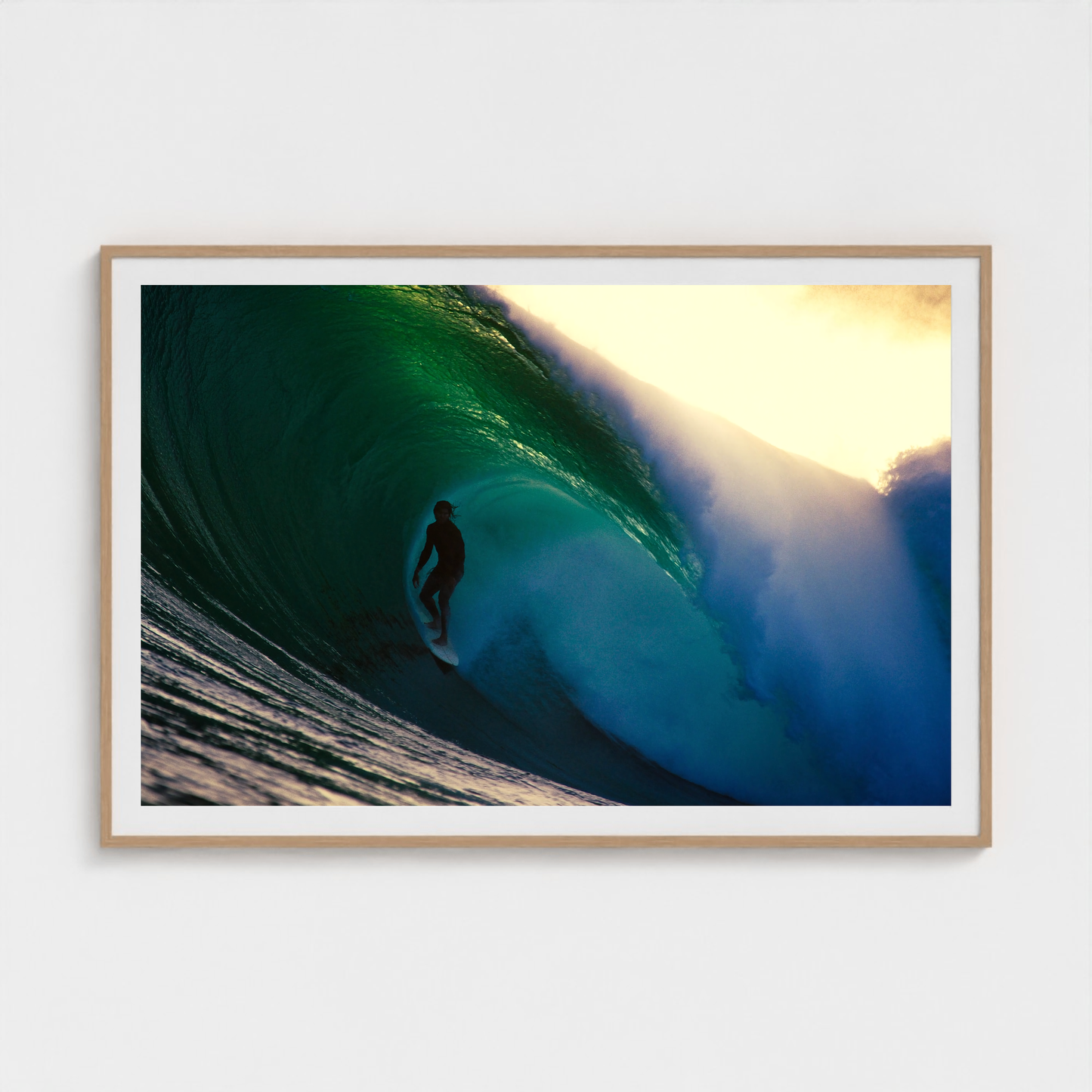 Emerald Cathedral fine art photography print in a Natural frame — Lost Paradise crop-to-fill cover v2 1eacd94ced