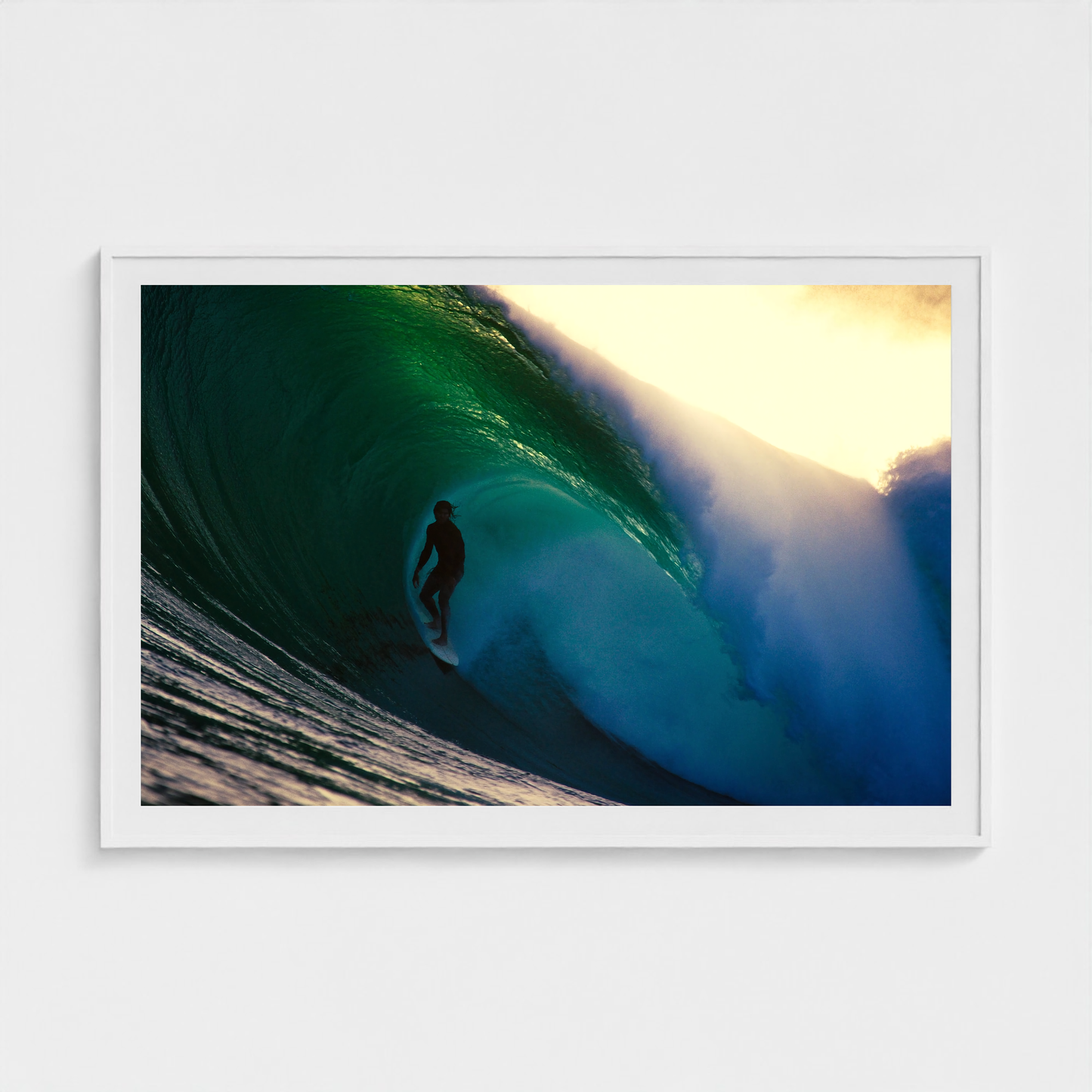 Emerald Cathedral fine art photography print in a White frame — Lost Paradise crop-to-fill cover v2 1902eae07e