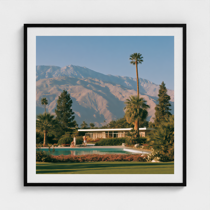 The Long Afternoon fine art photography print in a Black frame — Palm Springs crop-to-fill cover v1 f5a8303453