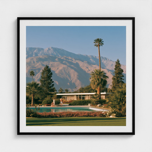 The Long Afternoon fine art photography print in a Black frame — Palm Springs crop-to-fill cover v1 f5a8303453