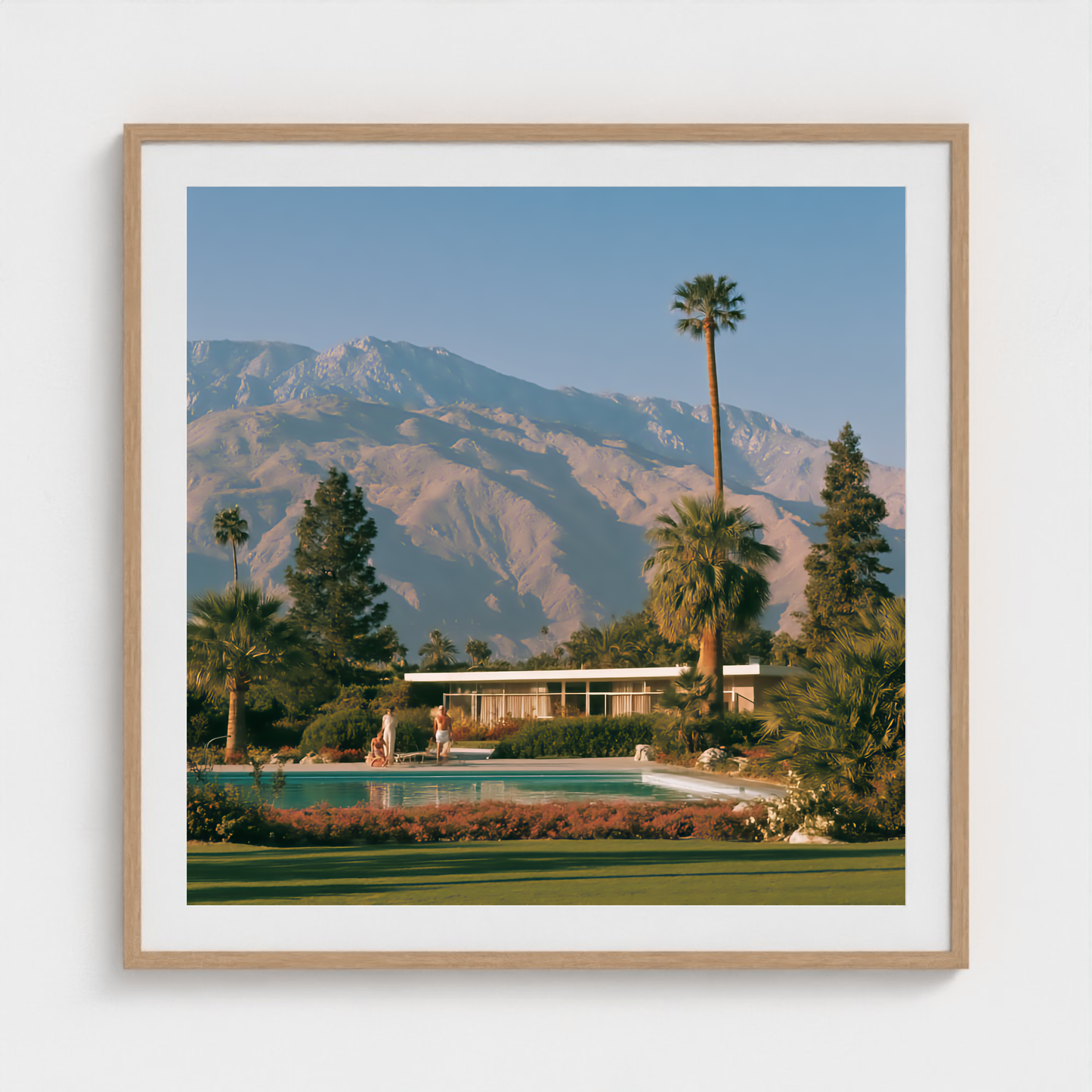 The Long Afternoon fine art photography print in a Natural frame — Palm Springs crop-to-fill cover v1 70df9b842f
