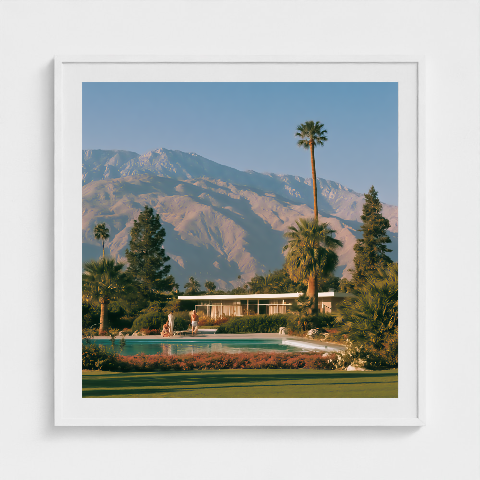 The Long Afternoon fine art photography print in a White frame — Palm Springs crop-to-fill cover v1 0ba8bbfd58
