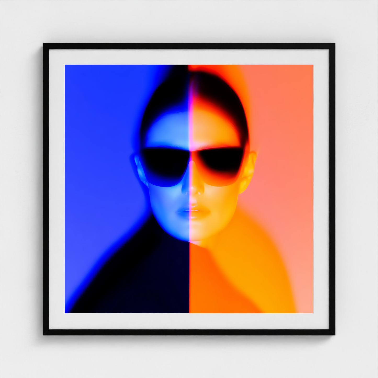Split Spectrum fine art photography print in a Black frame — Chromatic Heat crop-to-fill cover v1 d0387d6bd8