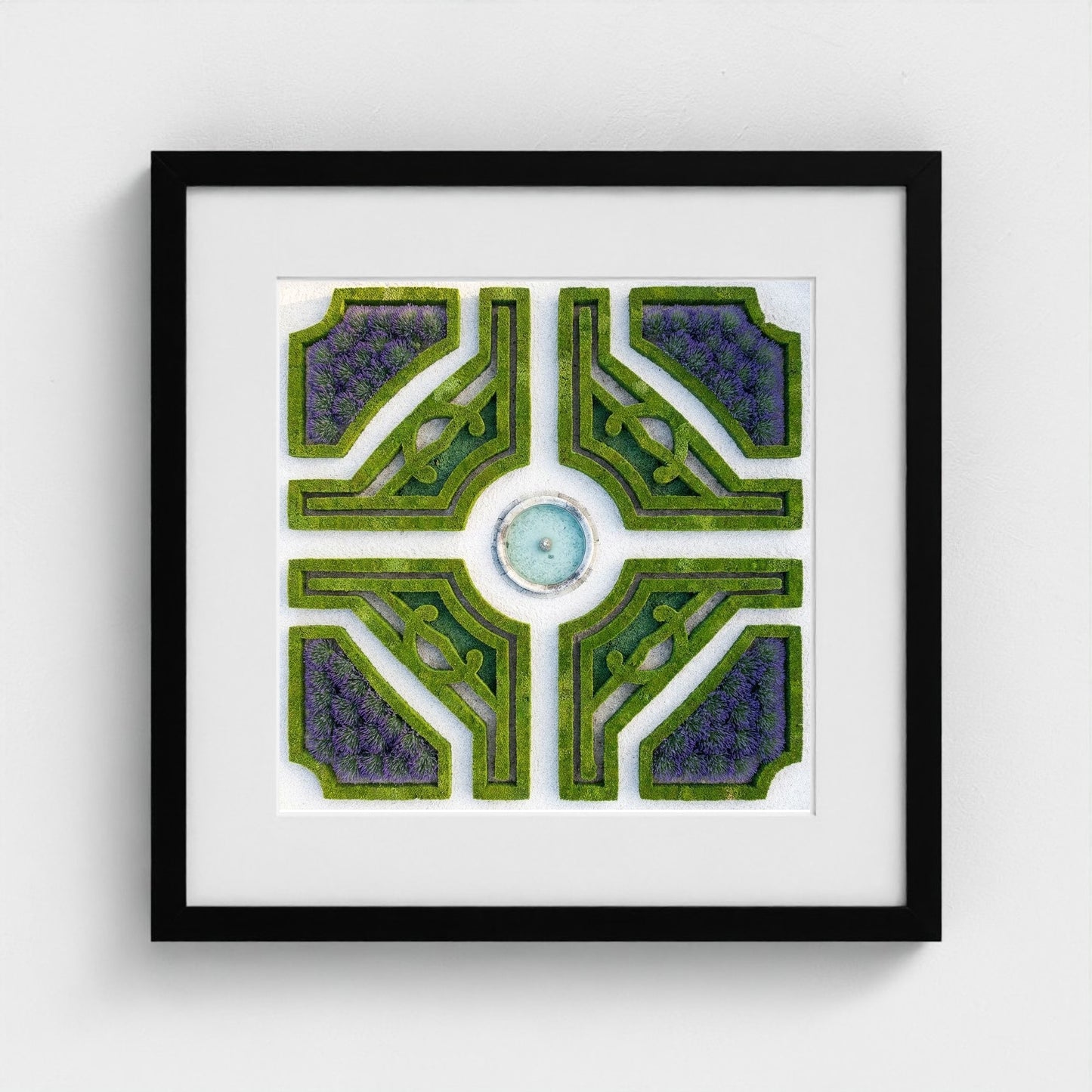 topiary-garden 16x16-black frame frame
