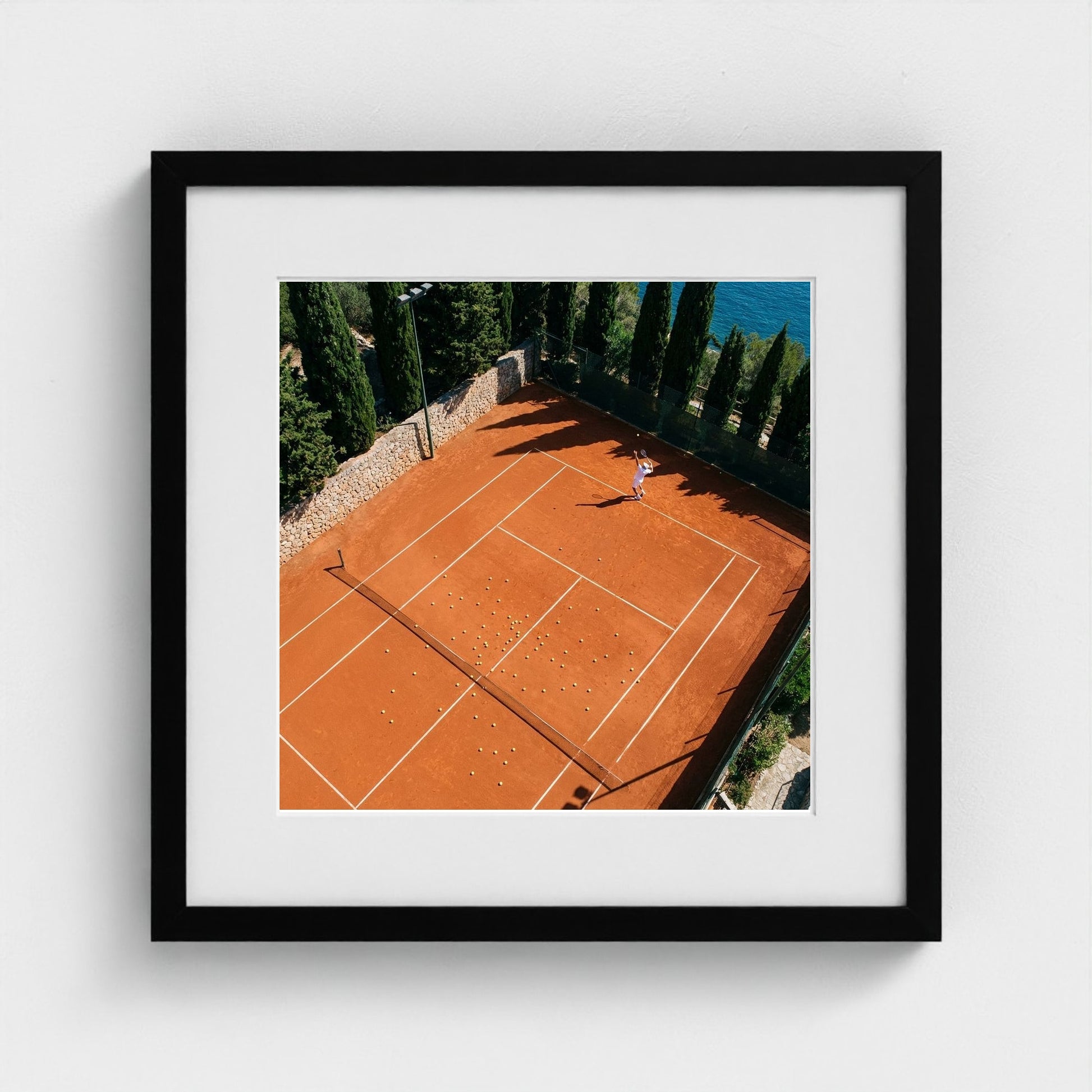 clay-court 16x16-black frame frame