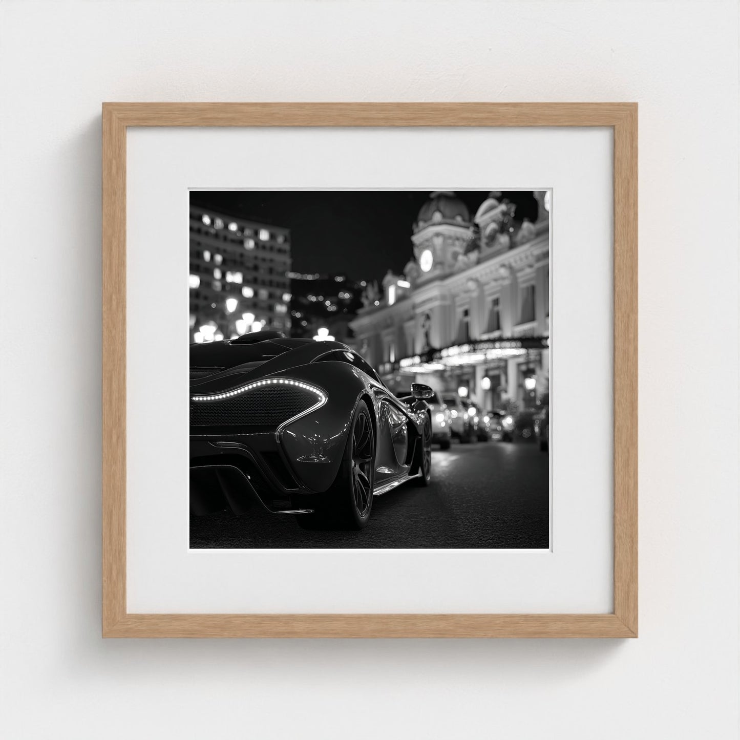 luxury-exotic-sports-car-in-montecarlo-at-night 16x16-natural frame frame