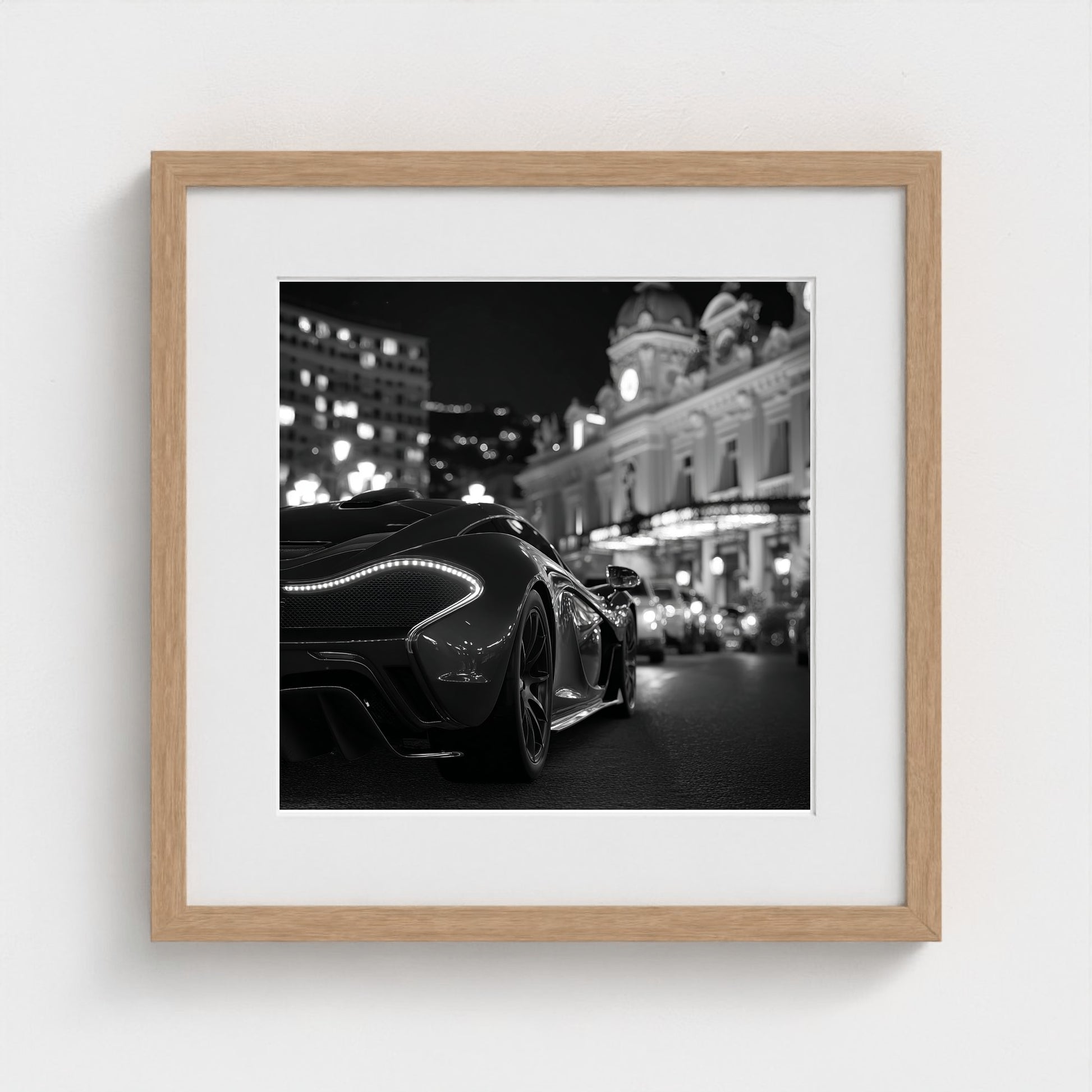 luxury-exotic-sports-car-in-montecarlo-at-night 16x16-natural frame frame