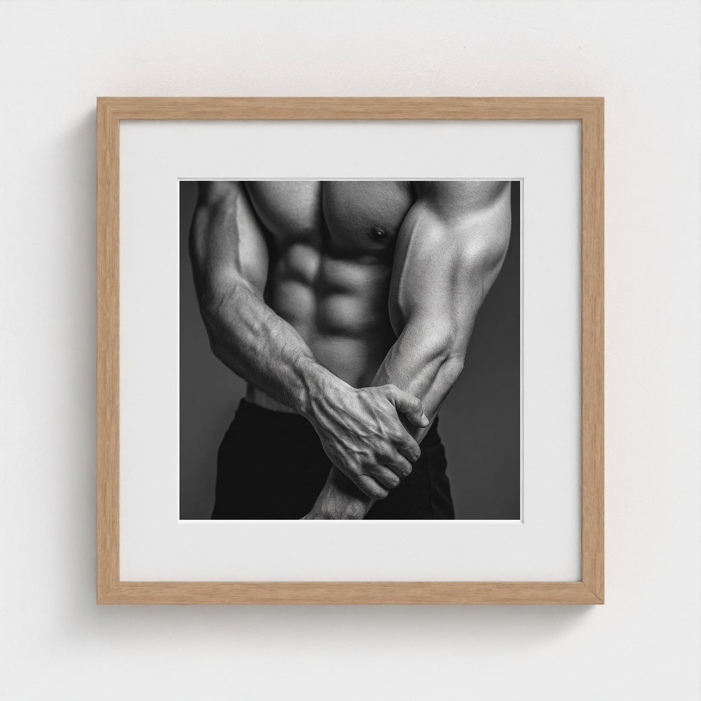 studio-close-up-interlocked-hands-and-forearms-v 16x16-natural frame frame