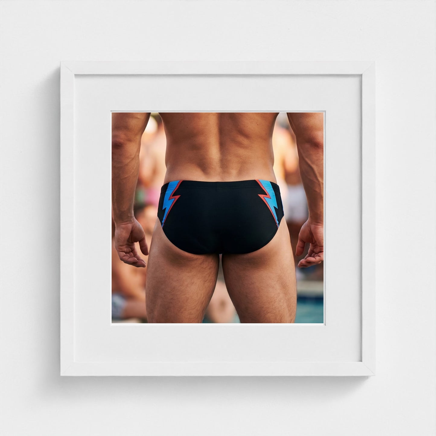 2026 03 12 19 37 00 Rear Brief Athletic 16x16-white frame — Fire Island Modern