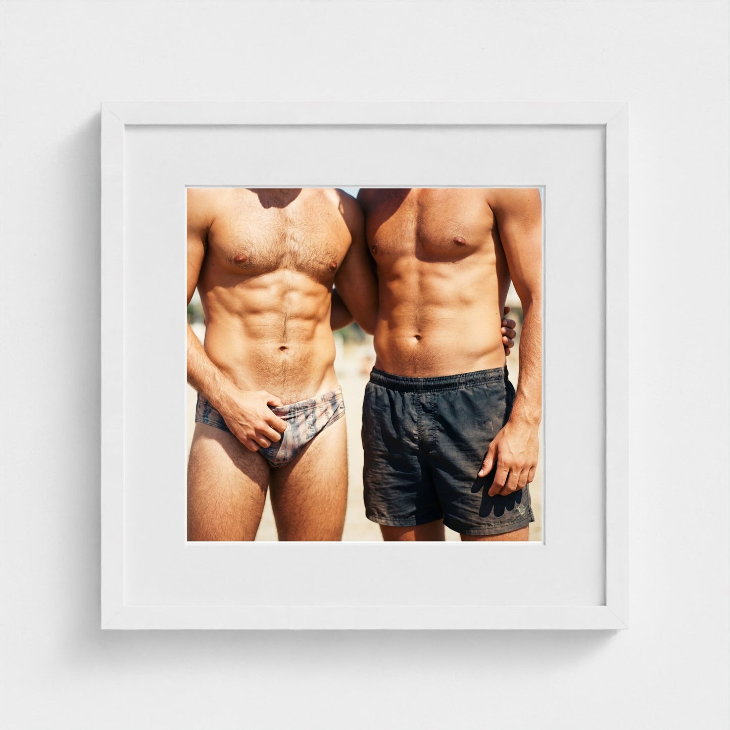 2026 03 12 20 01 00 Two Man Brief Crop 16x16-white frame — Fire Island Modern