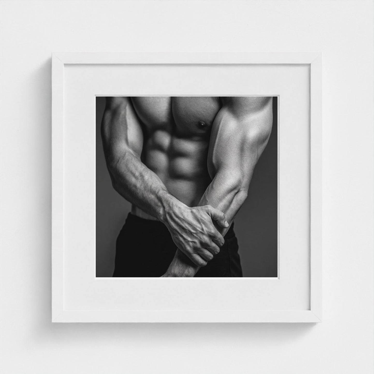 studio-close-up-interlocked-hands-and-forearms-v 16x16-white frame frame