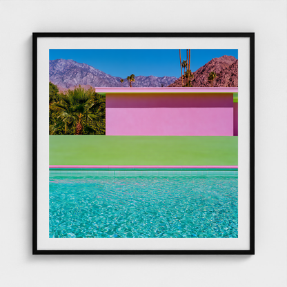 Color Field Pool fine art photography print in a Black frame — Palm Springs crop-to-fill cover v1 73447bc78b