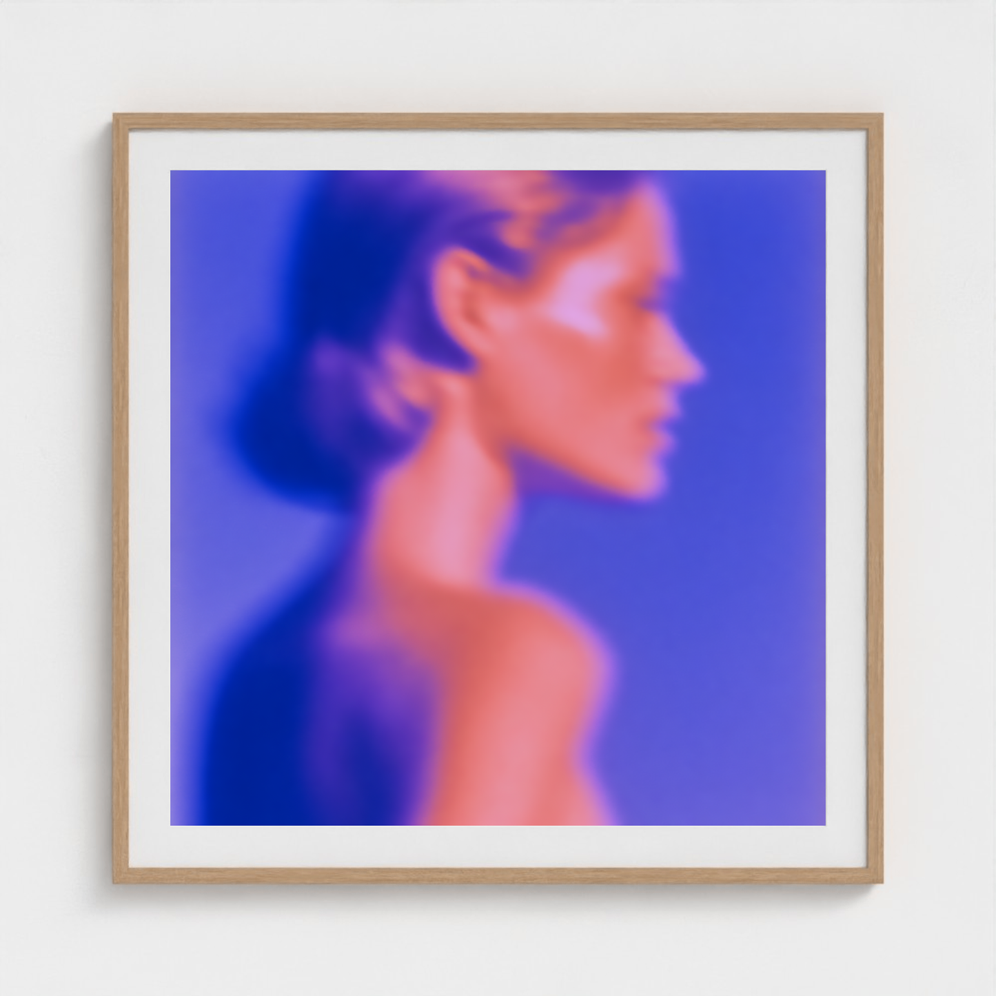 Coral Silhouette fine art photography print in a Natural frame — Chromatic Heat crop-to-fill cover v1 d089cb0969