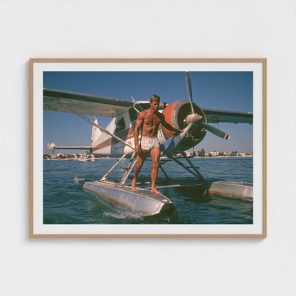 Runway of Water fine art photography print in a Natural frame — Lost Paradise crop-to-fill cover v2 1234a1f182