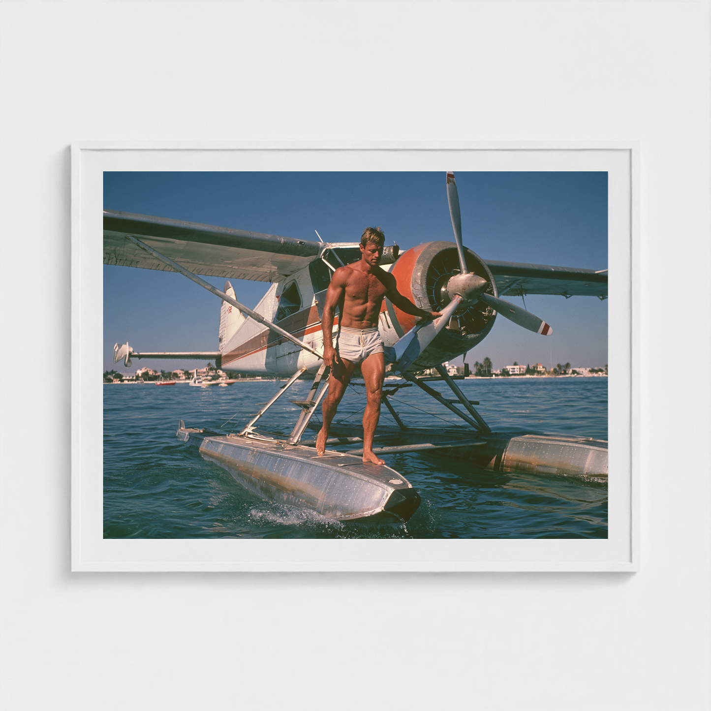 Runway of Water fine art photography print in a White frame — Lost Paradise crop-to-fill cover v2 dc90e160f6