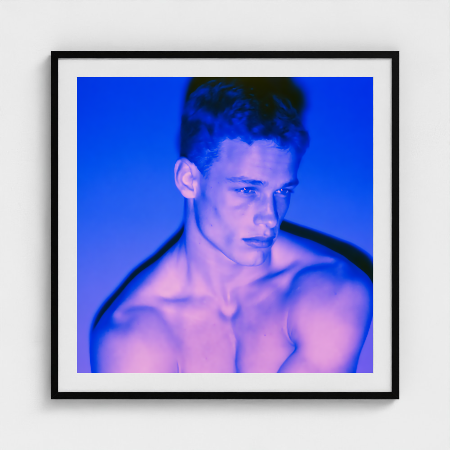 Cobalt Resolve fine art photography print in a Black frame — Chromatic Heat crop-to-fill cover v1 e535cbdbfe