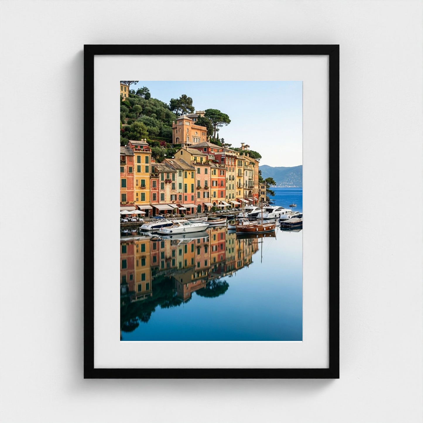 portofino-harbor 18x24-black frame frame
