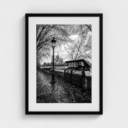 bw-autumn-paris 18x24-black frame frame